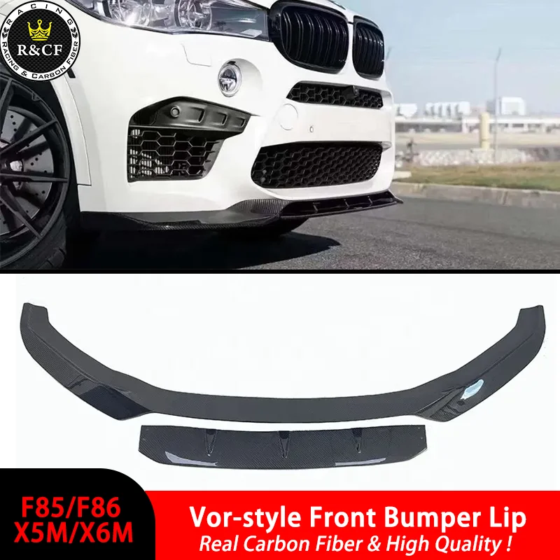 F85 F86 X5M X6M Vor style Front Lip Splitter Spoiler