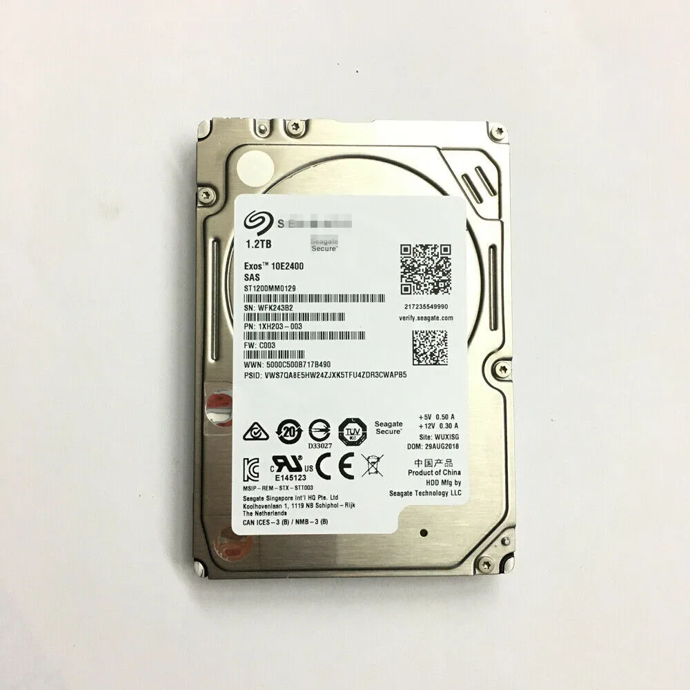 Voor Seagate Exos 10E2400 10K ST1200MM0129 1.2Tb 2.5Inch Sas 12 Gb/s 256M Harde Schijf