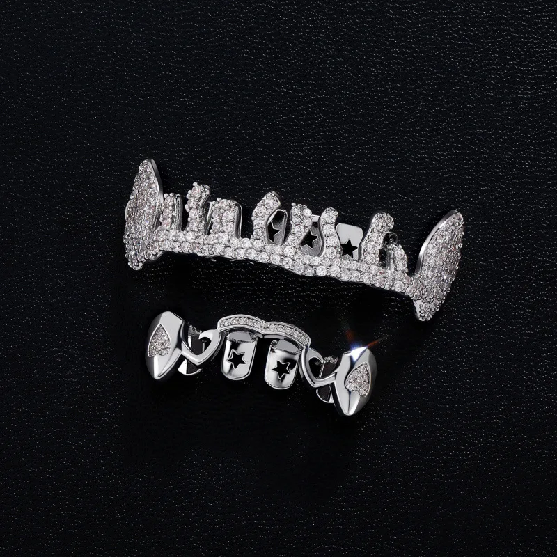 

Irregular shape braces, personalized hollow design, hip hop trend funny teeth