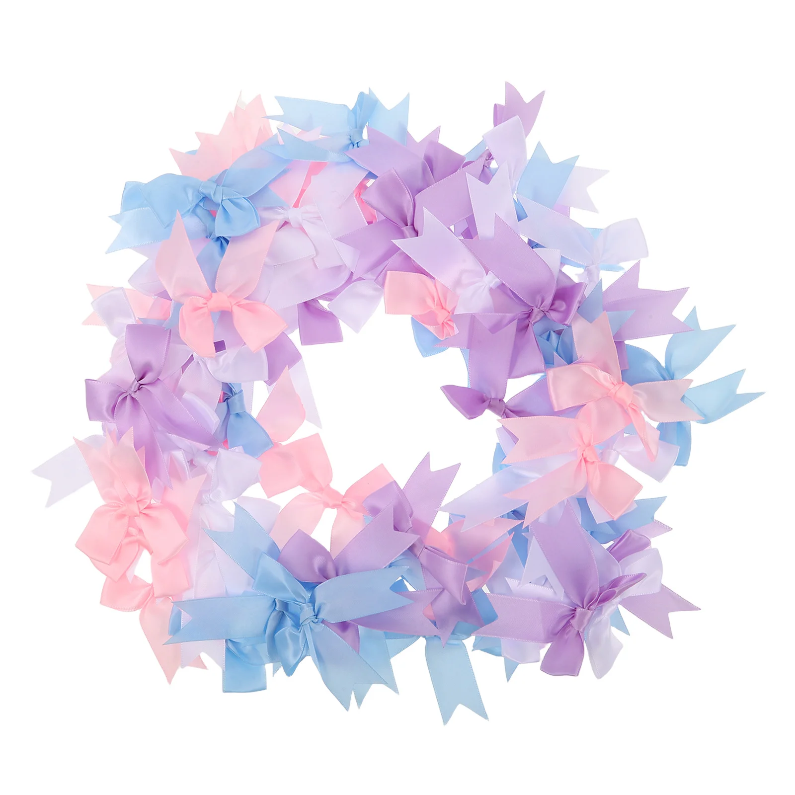 

80Pcs DIY Handcraft Bowknot Applique Ribbon Bows Mini Bowknot Hair Clips for Christmas Tree Present Wrapping Craft Decorations