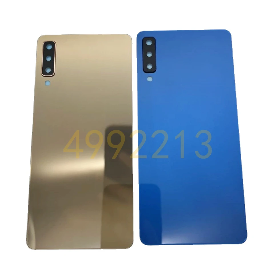 Back Battery Cover For Samsung Galaxy A7 2018 A750 Rear Door Housing Glass Panel A750F SM-A750F A750FN Case with Camera Lens