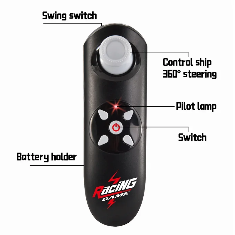 2.4g rc caiaque barco à vela de alta velocidade navio controle remoto luzes led multiplayer competitivo crianças brinquedos aquáticos ao ar livre presente do menino