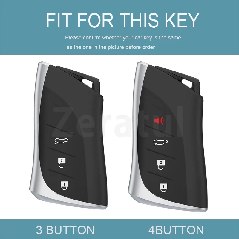 3/4 Buttons TPU Car Key Case Shell Fob Cover for Lexus NX GS RX IS ES GX LX UX RC 200 250 350 LS 450H 300H US 200 250 350