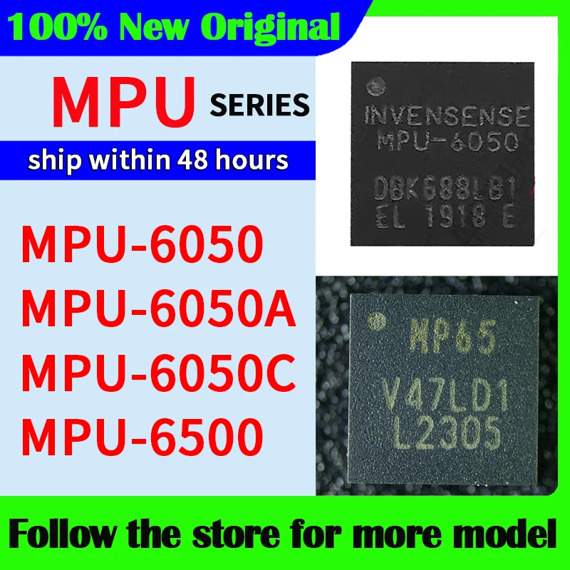 

MPU-6050 MPU-6050A MPU-6050C MPU-6500 В наличии 48-часовая доставка