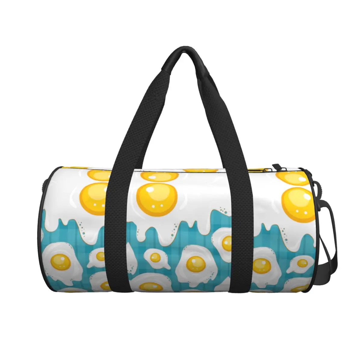 

Kawaii Fried Egg Large Duffle Gym Bag Multi-Functional Duffle Travel Bags Handbags Fitness bag
