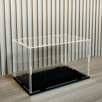 1pc Clear Acrylic Display Case Dustproof Toys Figures Car Trucks Vans Model Box Collection Storage Organizer Countertop Show Box