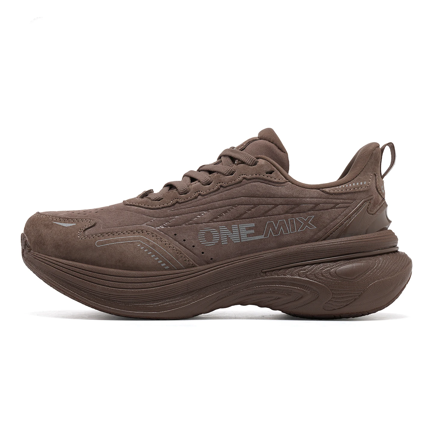 ONEMIX Leder-Sneaker für Herren und Damen |   Breite Zehenbox, Fußgewölbestütze, leichte Stoßdämpfung, Herbst-Winter-Laufschuhe für den täglichen Gebrauch