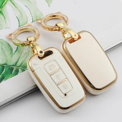 TPU Car Key Case Cover for Hyundai Solaris HB20 Veloster SR IX35 Accent Elantra I30 for KIA RIO Forte K2 K3 K5 Sportage 3 Button