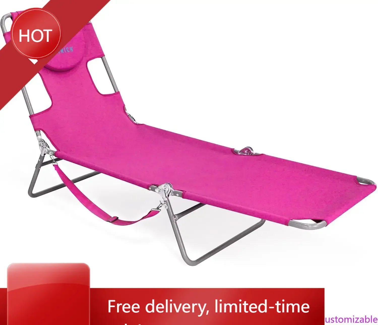 

Горячая распродажа: Настраиваемый шезлонг 72x22 дюйма, портативный, легкий, раскладной, для улицы, патио, пляжа, газона, кемпинга, бассейна