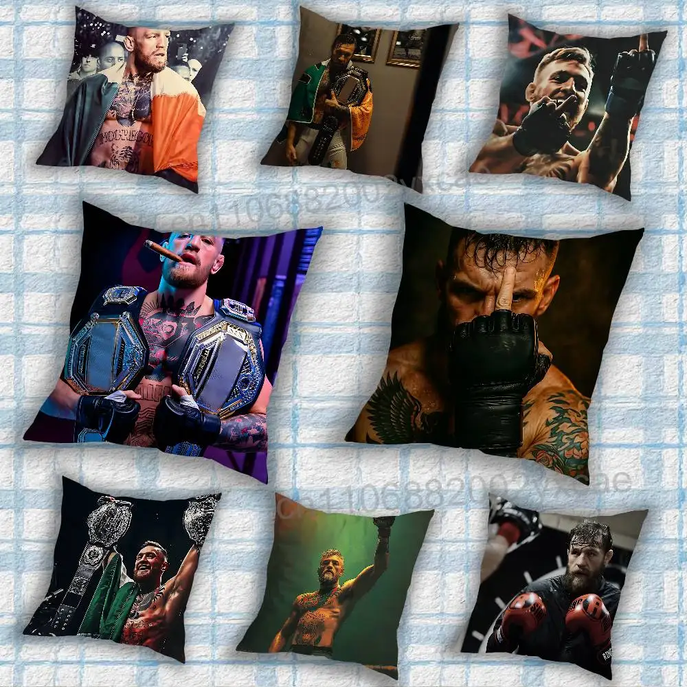 

Having a strong Conor McGregor Pillow Case Square Double-Sided Printing Short Plush Sofa Cushion Cover Bedroom Bedside Pillow