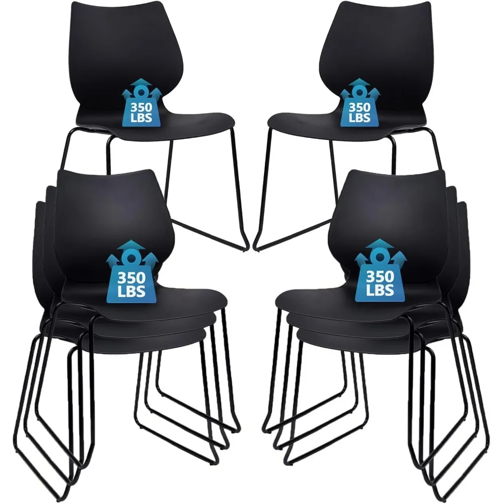 

Штабелируемый стул для зала ожидания, штабелируемый офисный стул с эргономичной поясничной опорой и металлическими ножками, пластиковые настольные стулья для конференций