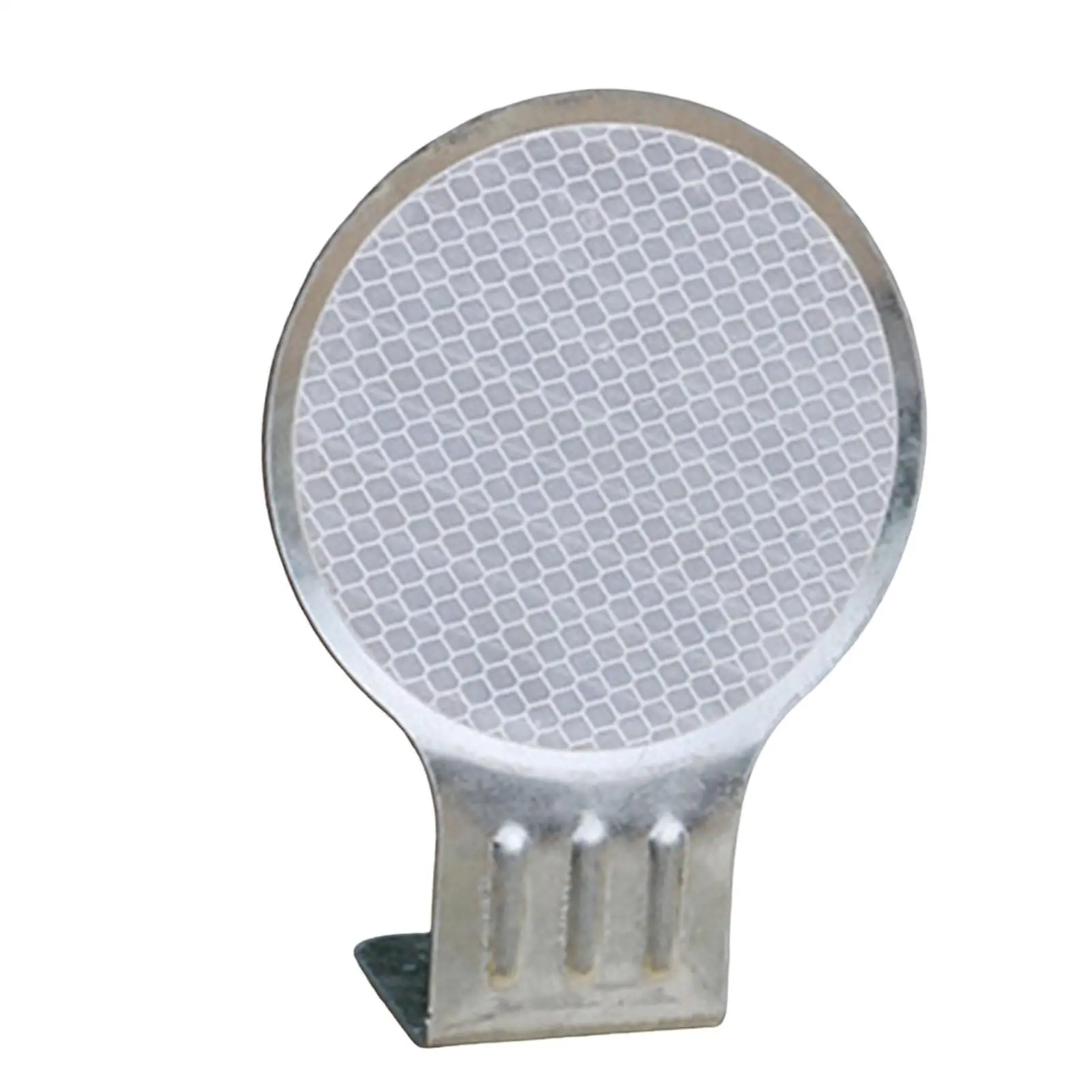 Round Reflective Road Pavement Marker Driveway Sign Galvanized Metal for Night Time Highway Safety Warning
