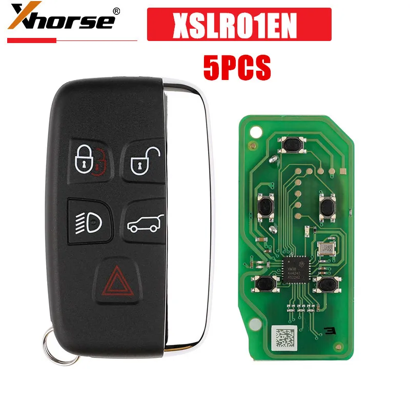 

5PCS/LOT Xhorse XSLR01EN for Land Rover Type XM38 Smart Key Newly add 8A 4D