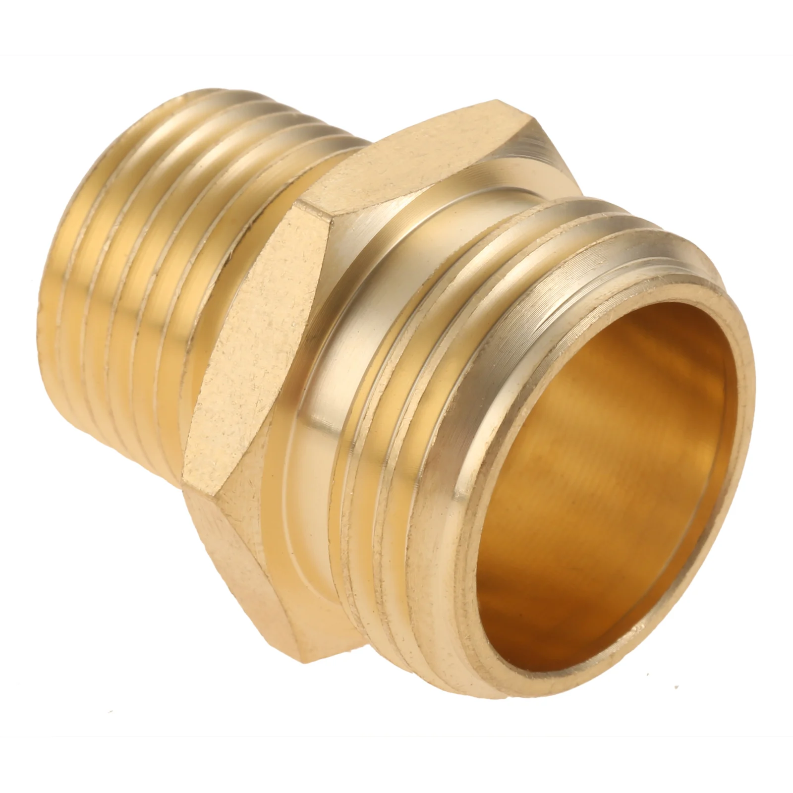 YOUHO Adattatore Per Tubo Da Giardino 3/4 GHT Maschio X 1/2 NPT Maschio In Ottone (2 Pezzi) - 3