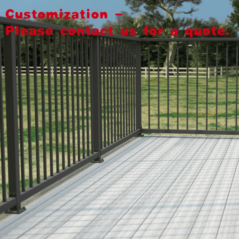 

custom.Aluminum Balustrades Handrails Combo Set Outdoor Stairs Balconies Garden Safety Railings System Fence Balustrades
