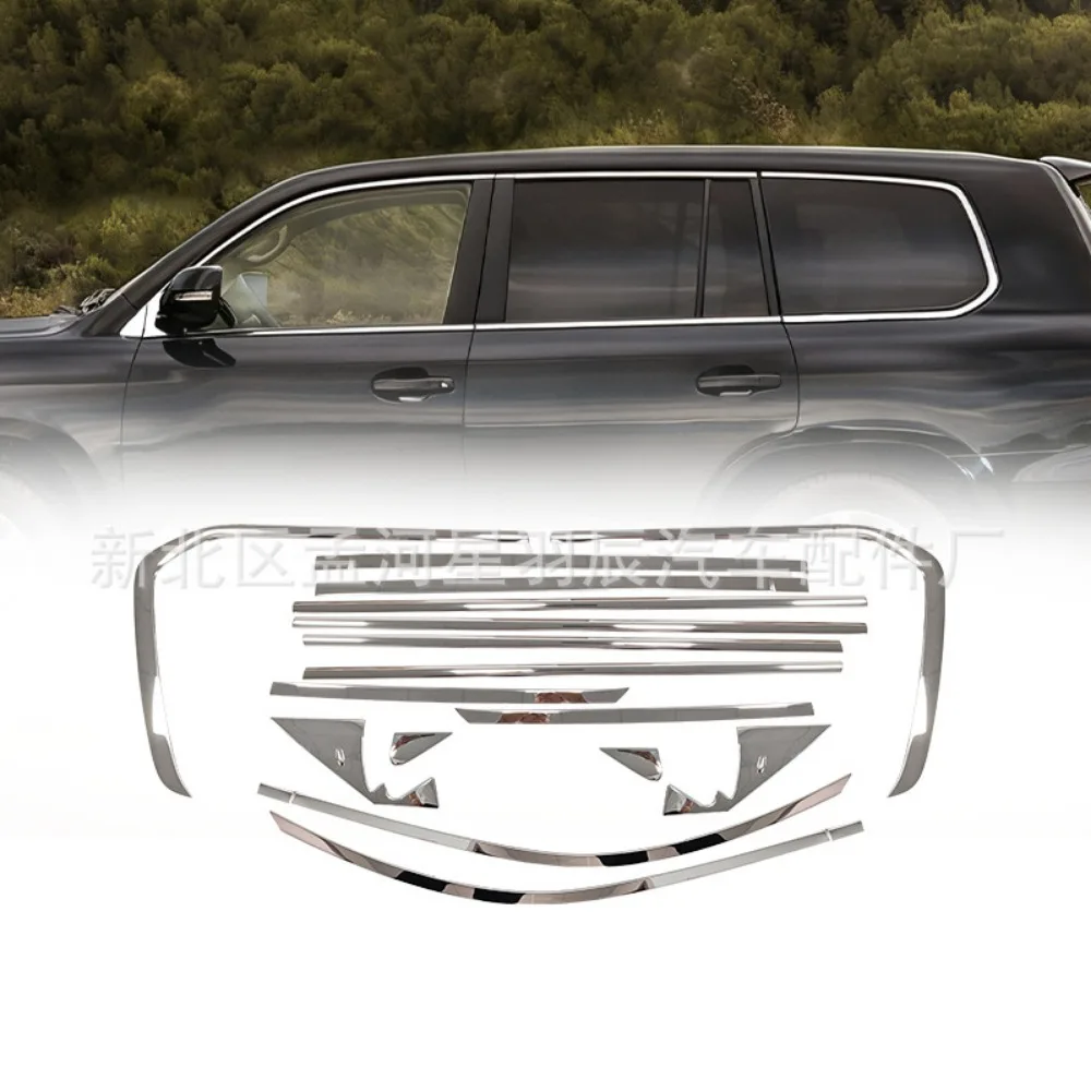 

For Toyota Land Cruiser 2005-2025 Year Windows Trim Chrome Warrior Style Molding Body Kit Accessories