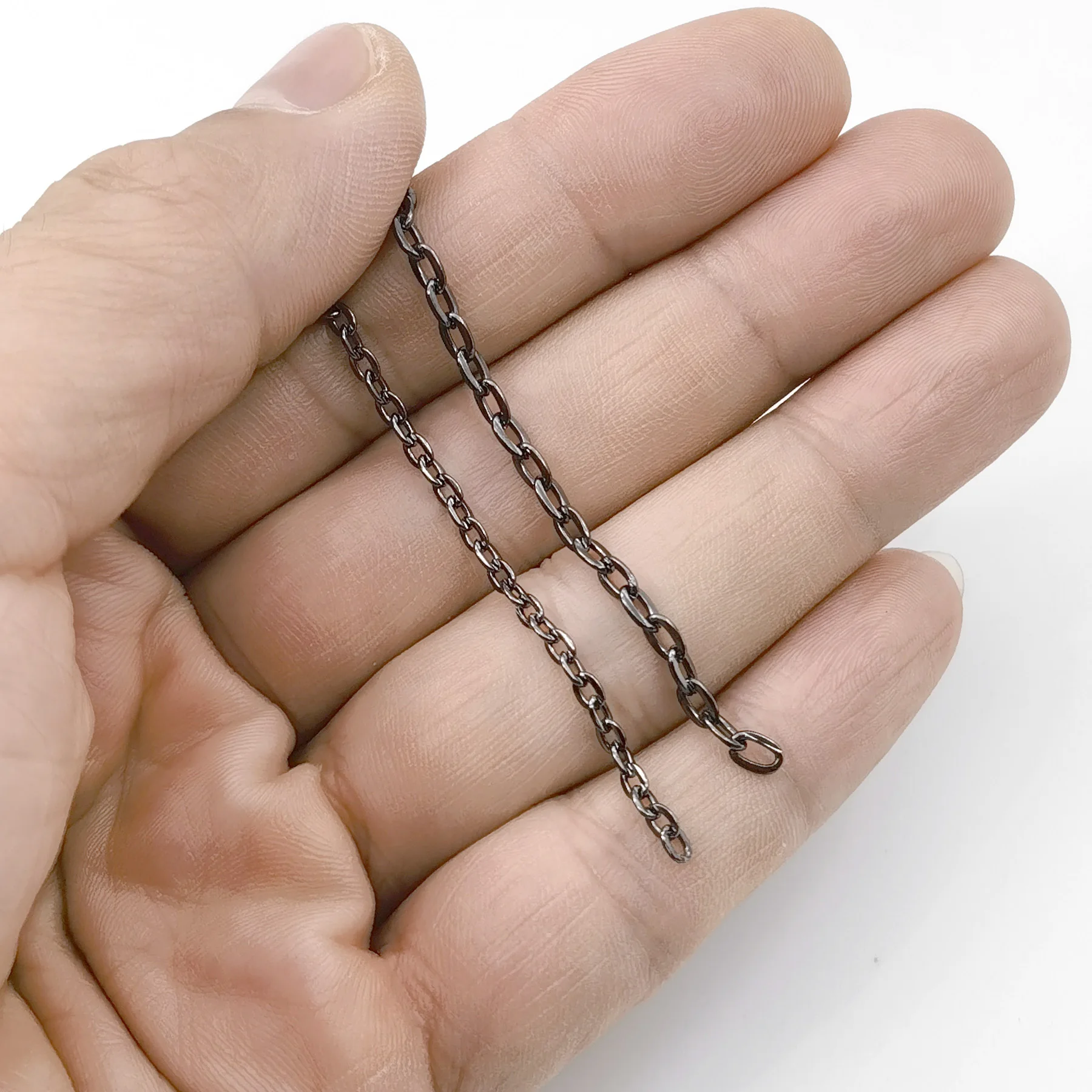 1/6 weibliche männliche Puppen Zubehör Metall Eisenkette 50 cm lang mit Öffnung für 12'' Actionfigur