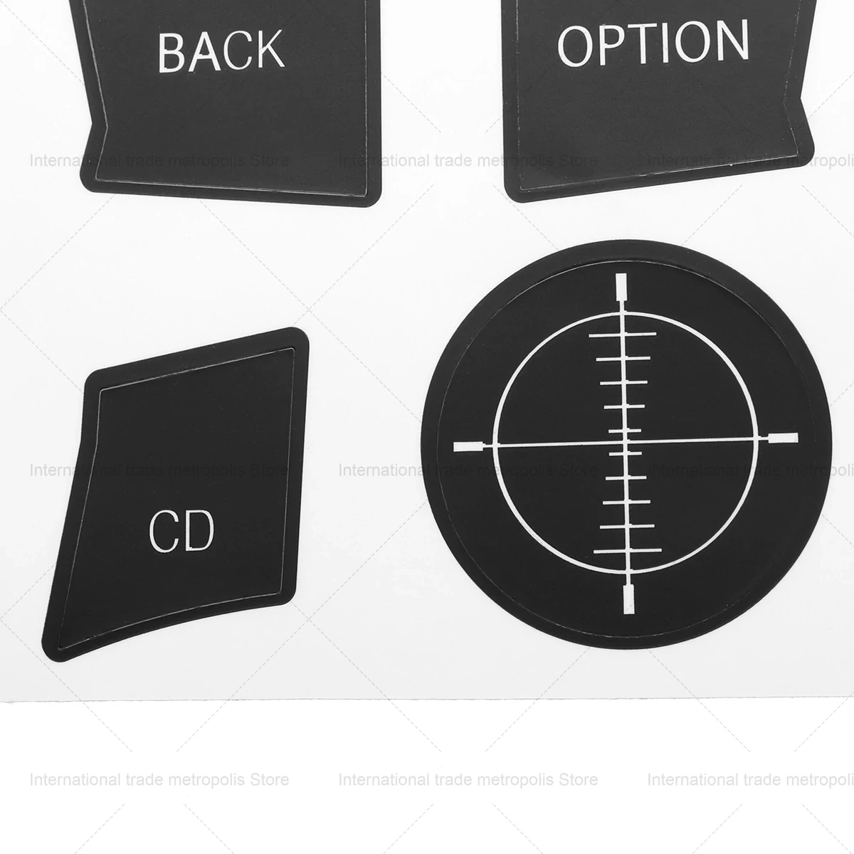 Wear Repair Decals for BMW iDrive Panel Buttons & Rotary Knob (Fits 3/5 Series)