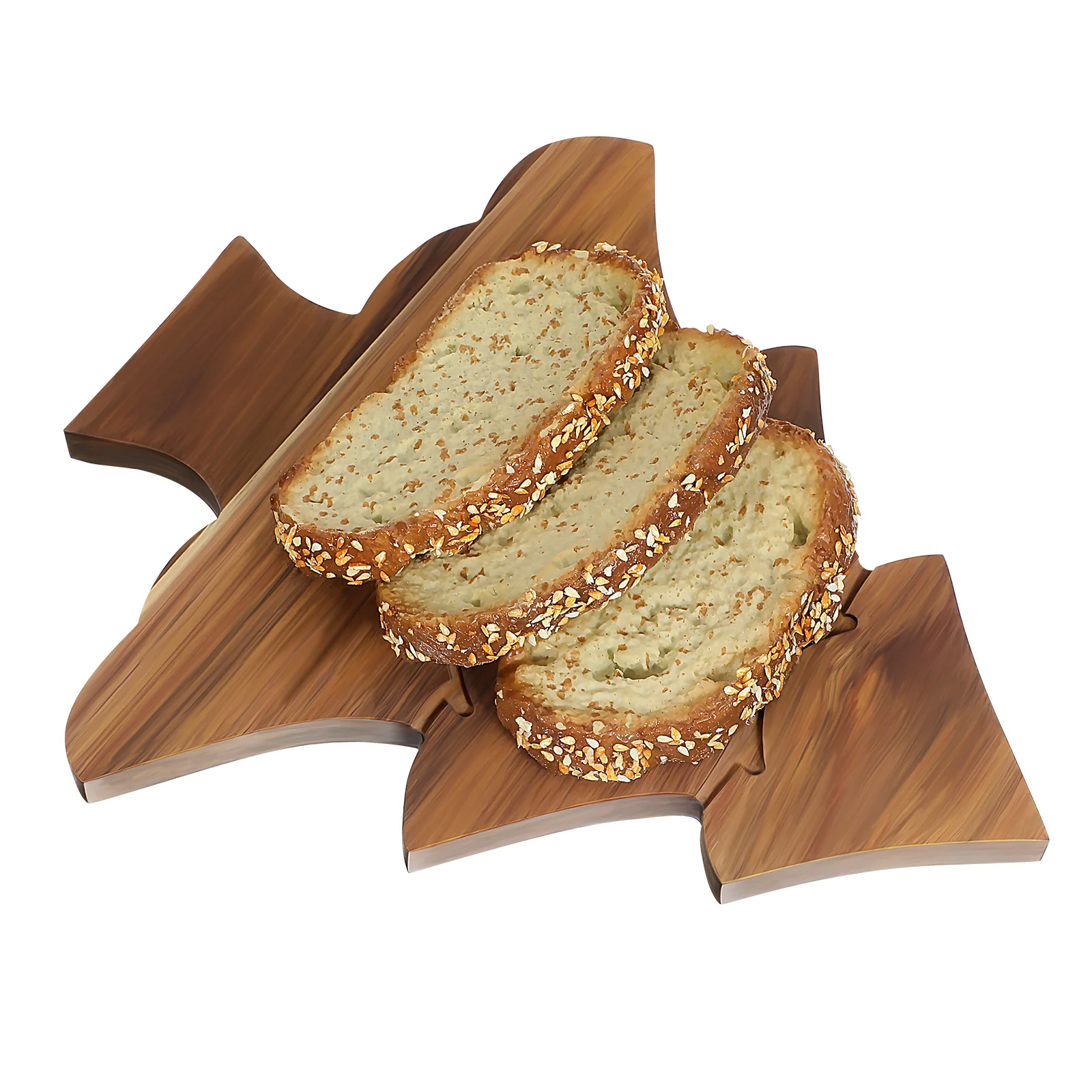 

Christmas Tree Wooden Cutting Board Multi-Functional Serving Board for Snacks Fruits Cheese Pizza Holiday Dinner Party