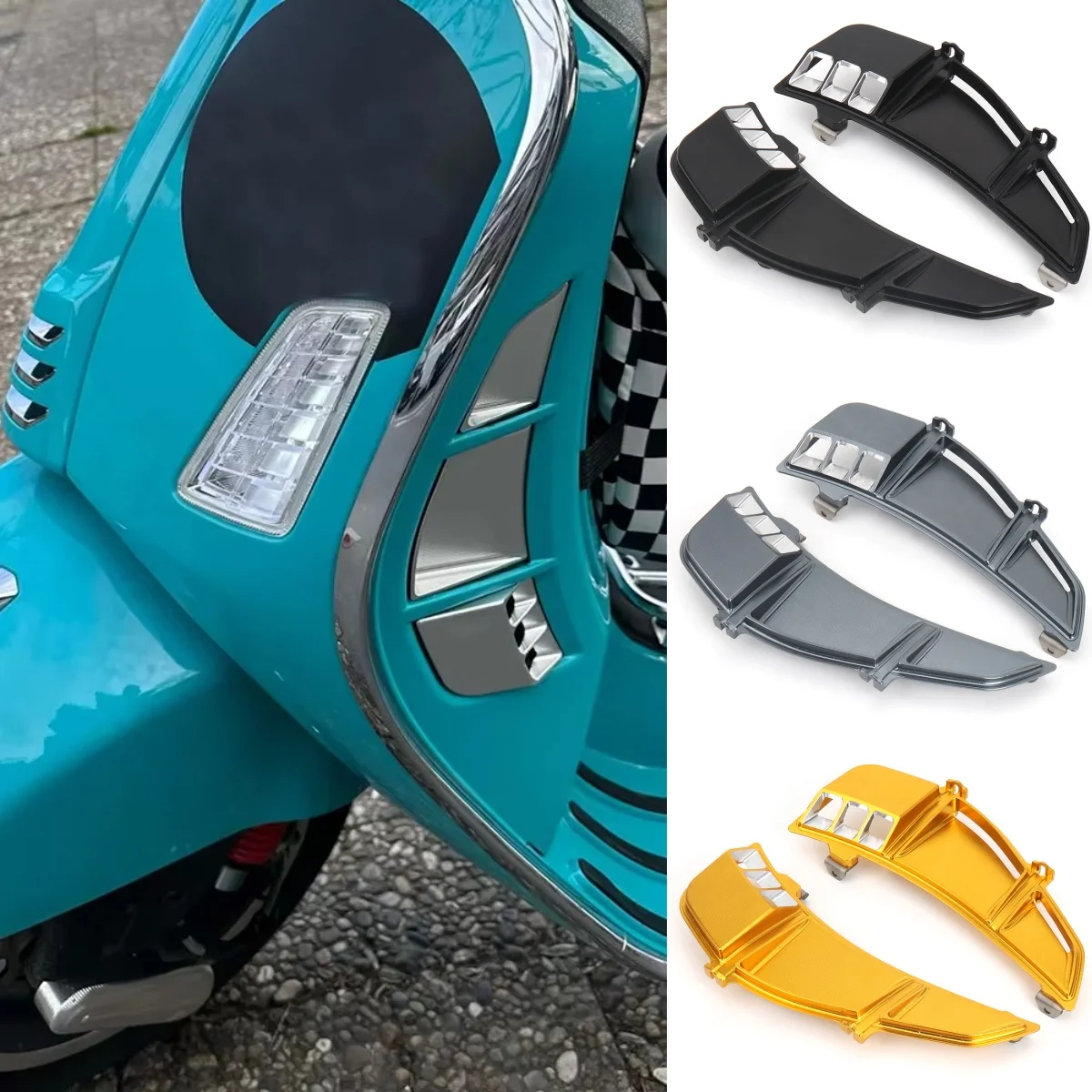 

Мотоциклетная левая и правая решетка радиатора для VESPA GTS 125 300 GTS300 Super GTS 125, решетки воздухозаборника, защитная крышка