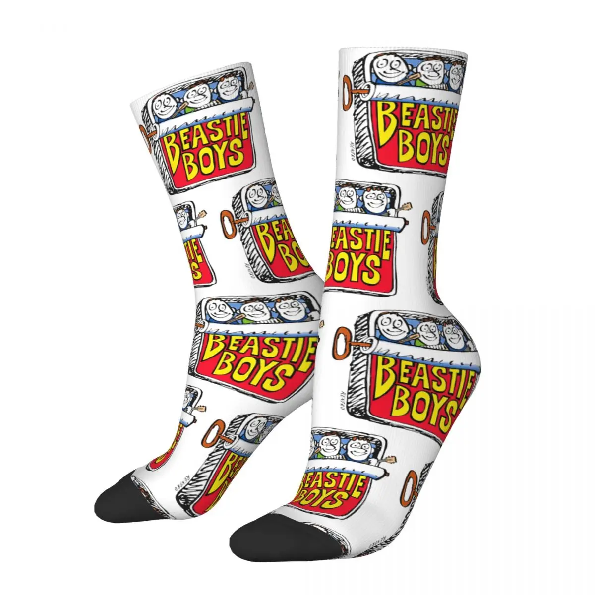 Beastie Boys Sardine Can Socks Men's Women's Polyester Fashion Socks Hip Hop Spring Summer Autumn Winter Socks Gift