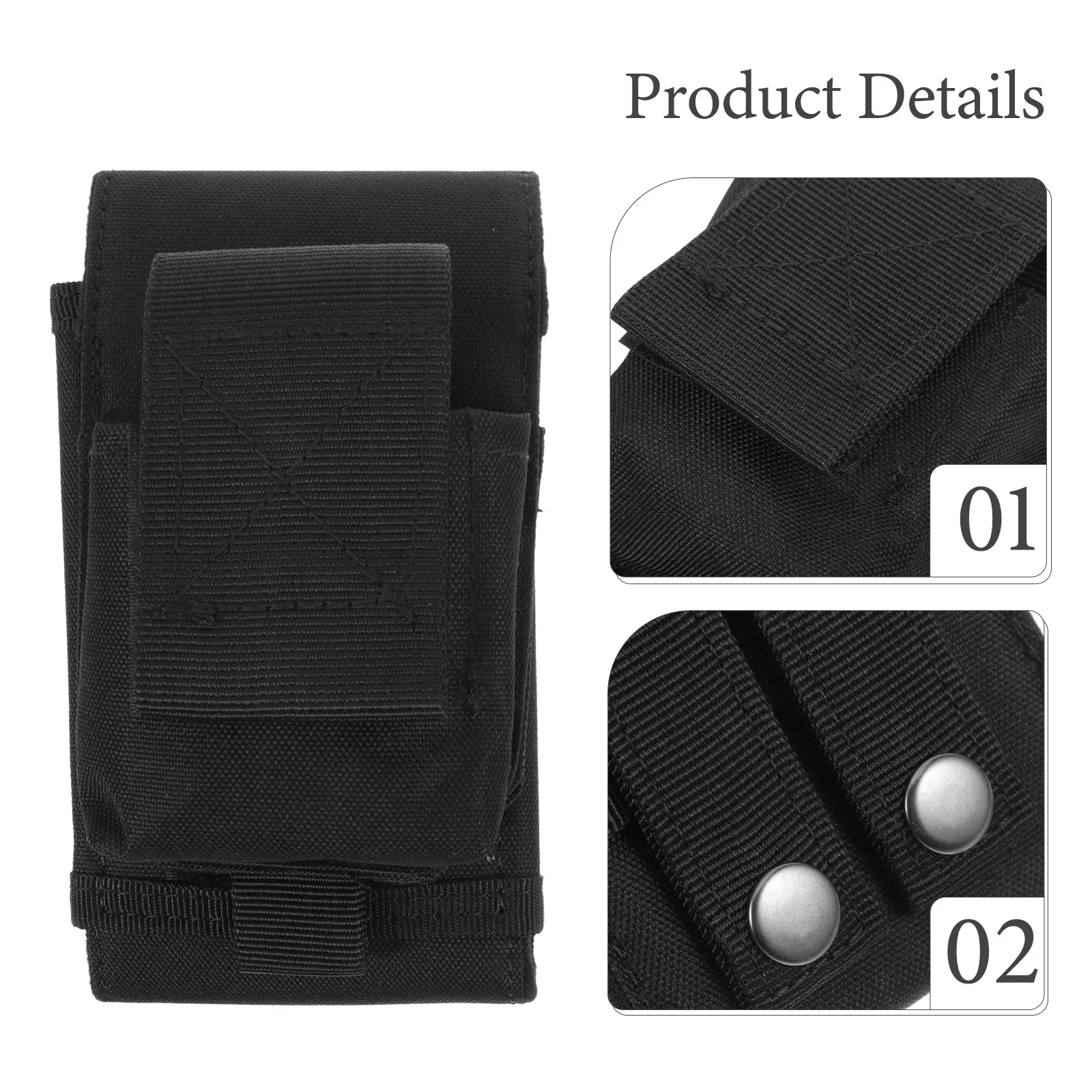 Portable Insulin Pump Bag for Belt Nylon Diabetes Pump Holder Waist Strap Organizer Crush Resistant Secure Closure Travel view 5