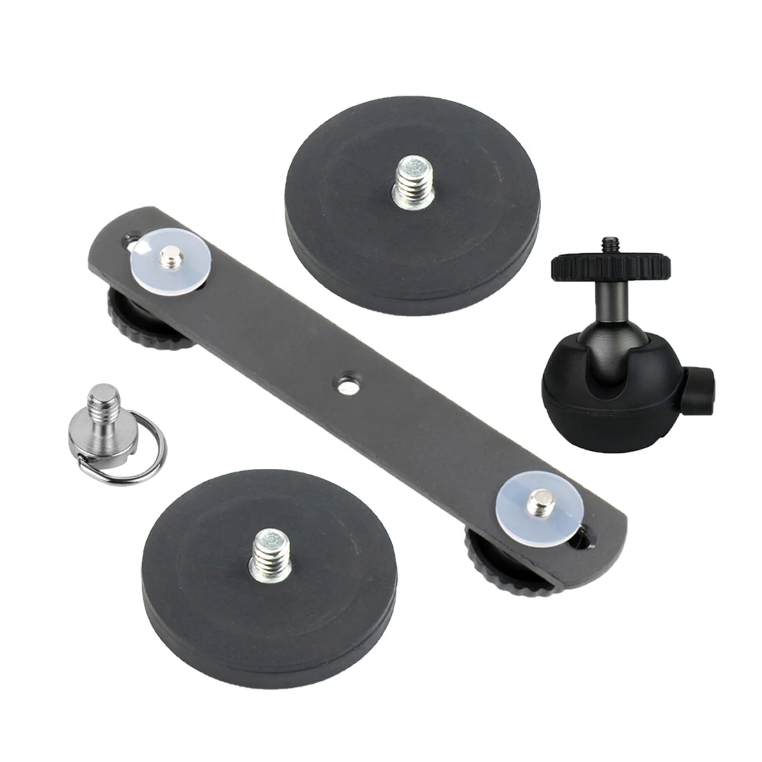 Magnetischer Magnet Auto-Saugnapf-Basis, Durchmesser 66 mm/43 mm, 1/4 Zoll Stativ-Adapter, Kugelkopf für GoPro-Kamera, Osmo Pocket Gimbal, Mobiltelefon – Detail 25