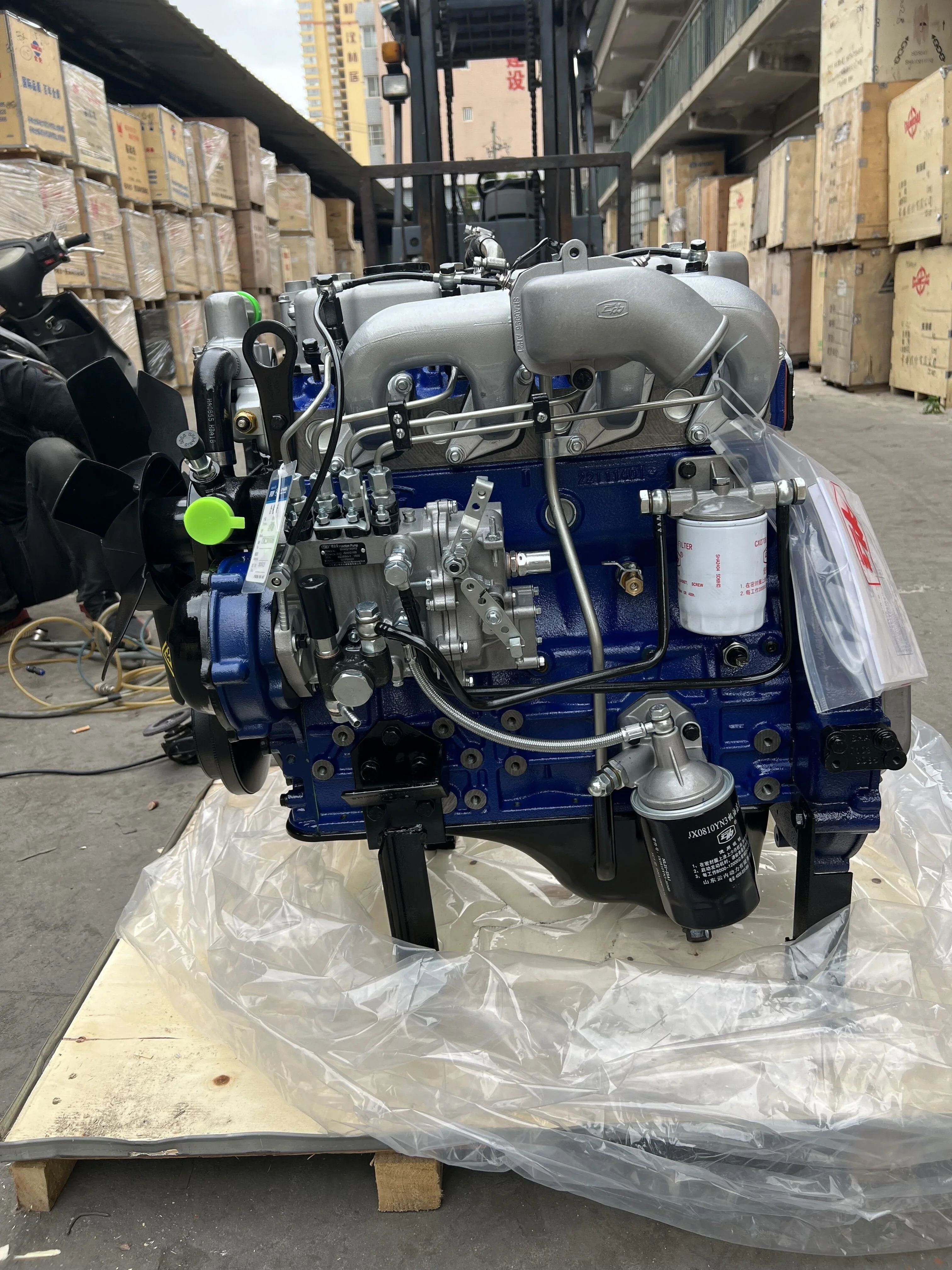 Yunnei YN490QB 48kW 3200rpm diesel engine is suitable for automobile agricultural machinery, water pump unit ships