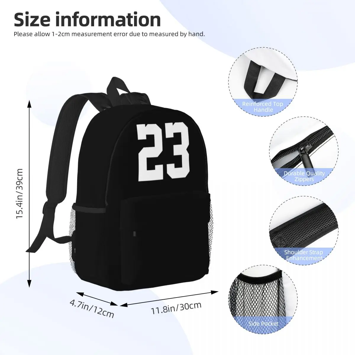 Sac à dos de grande capacité pour adolescent, cartable pour enfants, sacs d'école, sac à dos pour ordinateur portable, sac initié, mode, 23 sacs à dos