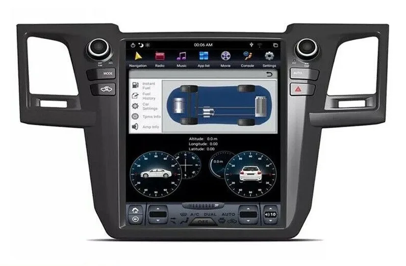 سيارة أندرويد نظام تحديد المواقع والملاحة واي فاي 12.1 "لتويوتا فورتشنر هايلكس 2005 ~ 2015 راديو #5