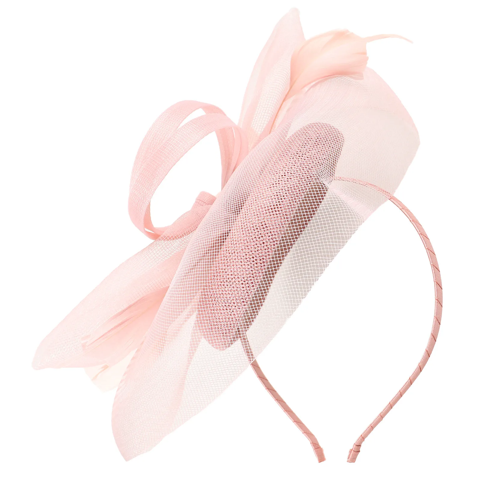 

Fascinators for Women Gauze Headband Hat Tea Party Wedding Banquet Anniversary Party Bridal Headdress Lightweight Elegant Plume