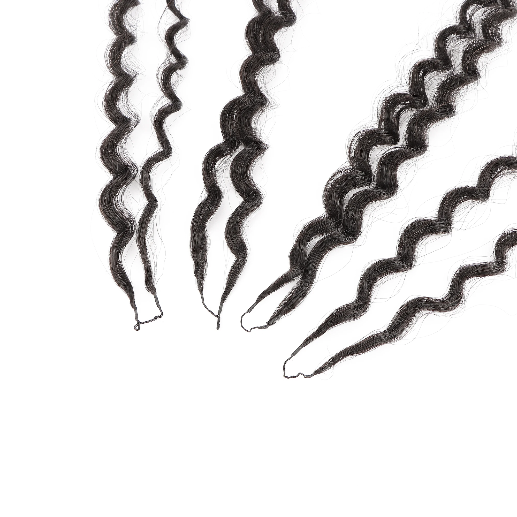 Orientfashion Kinky Straight Crochet Human Hair Reusable Human Crochet Hair Invisble Micro Loop Seamless and Knotless Feather Ha