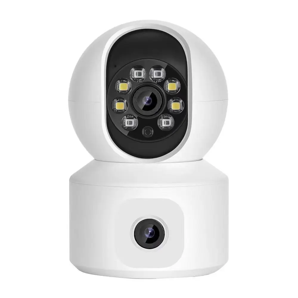 FIREBOX 2MP WiFi กล้องหน้าจอคู่ 2-Way Audio Baby Monitor ในร่ม PTZ กล้อง IP กล้องวงจรปิดการเฝ้าระวัง Home Security ดู