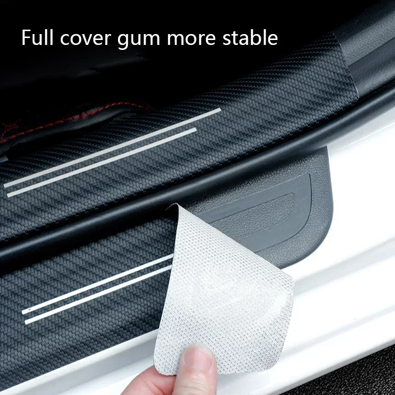 Car Door Sill Protector Stickers Anti-scratch Threshold Decal for Ford Fiesta Focus Fusion Explorer Escape Ranger Mondeo Transit