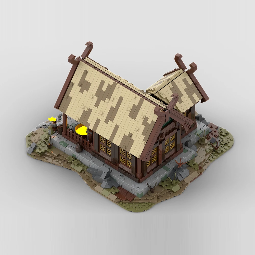 1813PCS ใหม่ MOC ภาพยนตร์ซีรีส์ร้อนขาย Retro อาคาร Blacksmith House รุ่น DIY ประกอบของเล่นเด็กของขวัญวันเกิดชุด