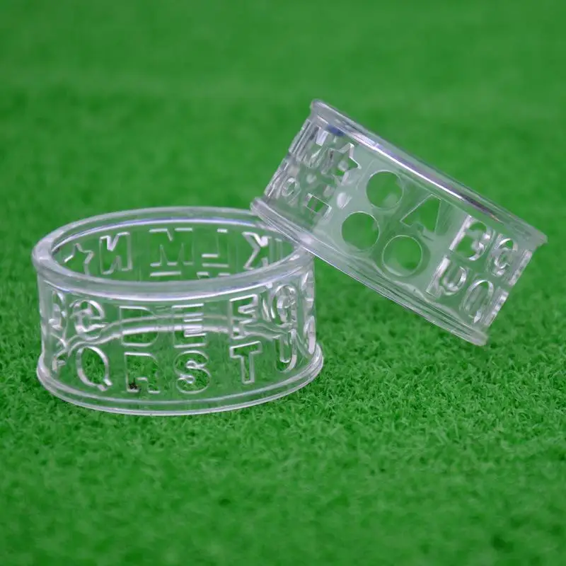 Marqueur d'alphabet transparent personnalisé pour balles de golf, idéal pour créer des monogrammes de joueur uniques
