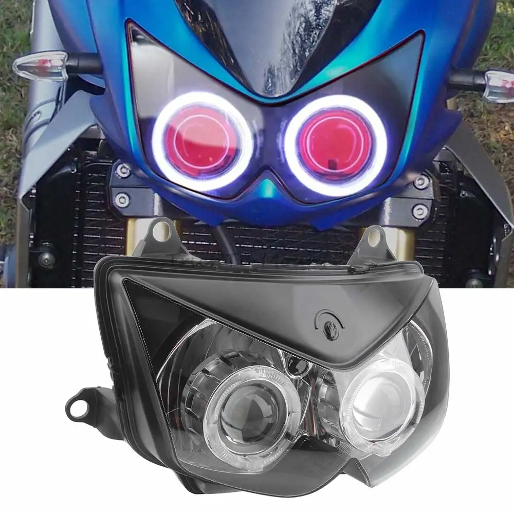 

Motorcycle Headlight LED Lo/Hi Beam Headlamp Custom HID Projector Headlight Assembly For Kawasaki Z1000 Z750 Ninja 250R EX250