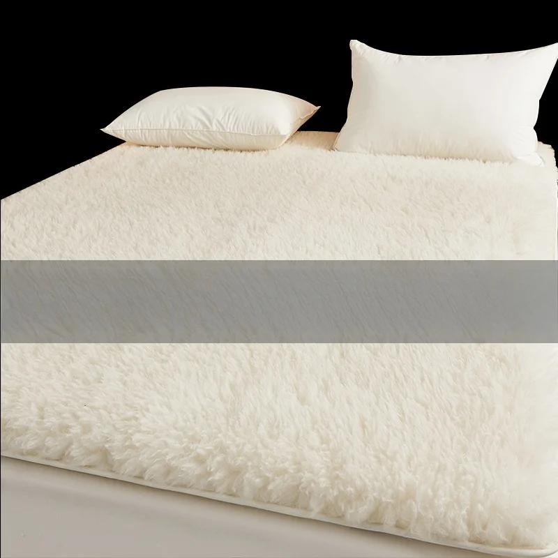 

Thiened Wool Mattr Soft Pad Single Person Winter Warm Lamb Velvet Pad Anti-Bacterial Modern Simple Design Bedding Acc...