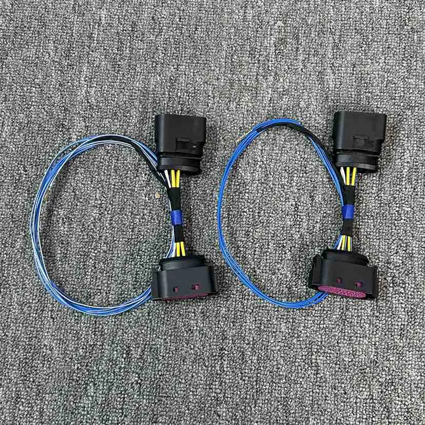 Bi Xenon Headlight Adapter Loom Wiring 10 to 12 Pins HID Xenon Headlight Connector Wiring For Jetta MK5 Golf MK4 R32