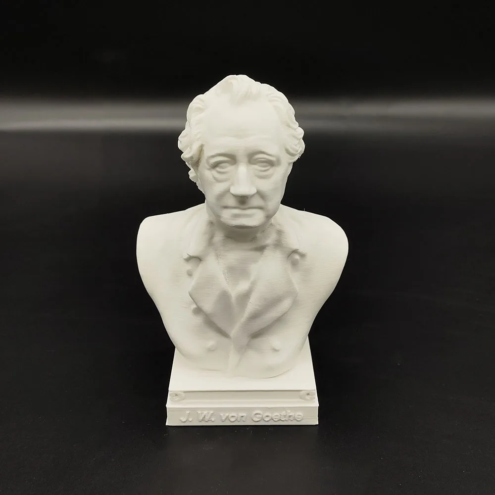 10cm/15cm/25cm Writer Goethe Imitation Gypsum Statue Models and Decorative Ornaments 3D Printed Bust Figurine Decoration Craft