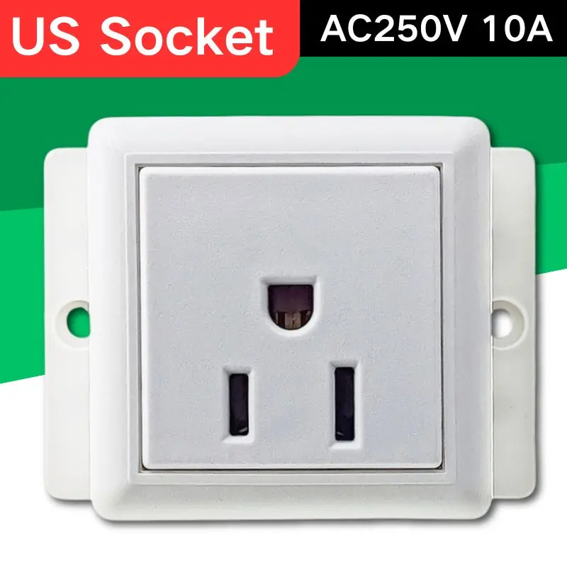 Us canada 3-polige Steckdose konvex Typ 1 Gang Steckdose max ac250v 10a