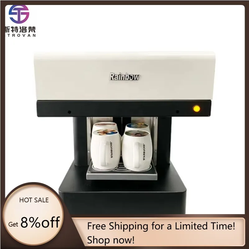 

STLF WJW 3d Photo Printing Machine Inkjet Refill Coffee Machine USA
