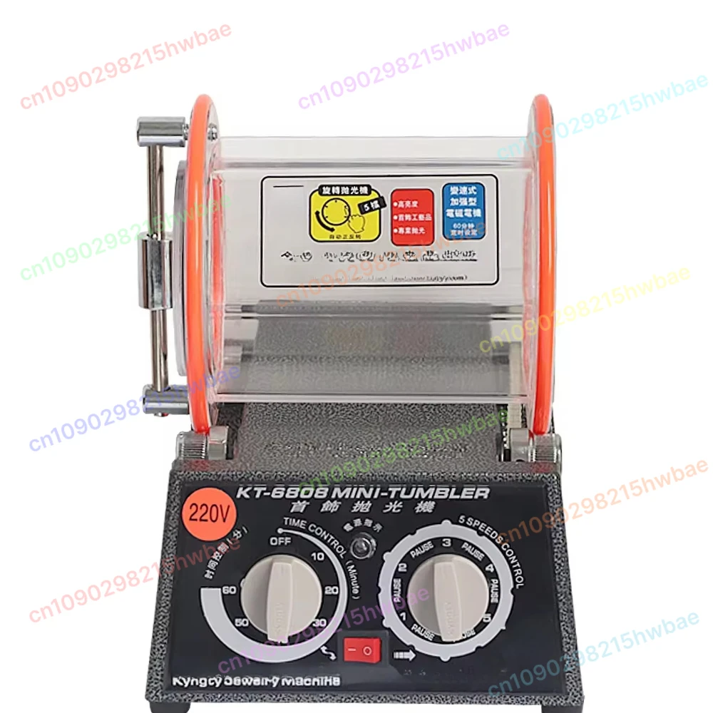 

kt6808 3kg Drum Polishing Machine, Jewelry Rotary Tumbler Tumbling Mini-Tumbler Rotary Polishing Machine Jewelry Polisher