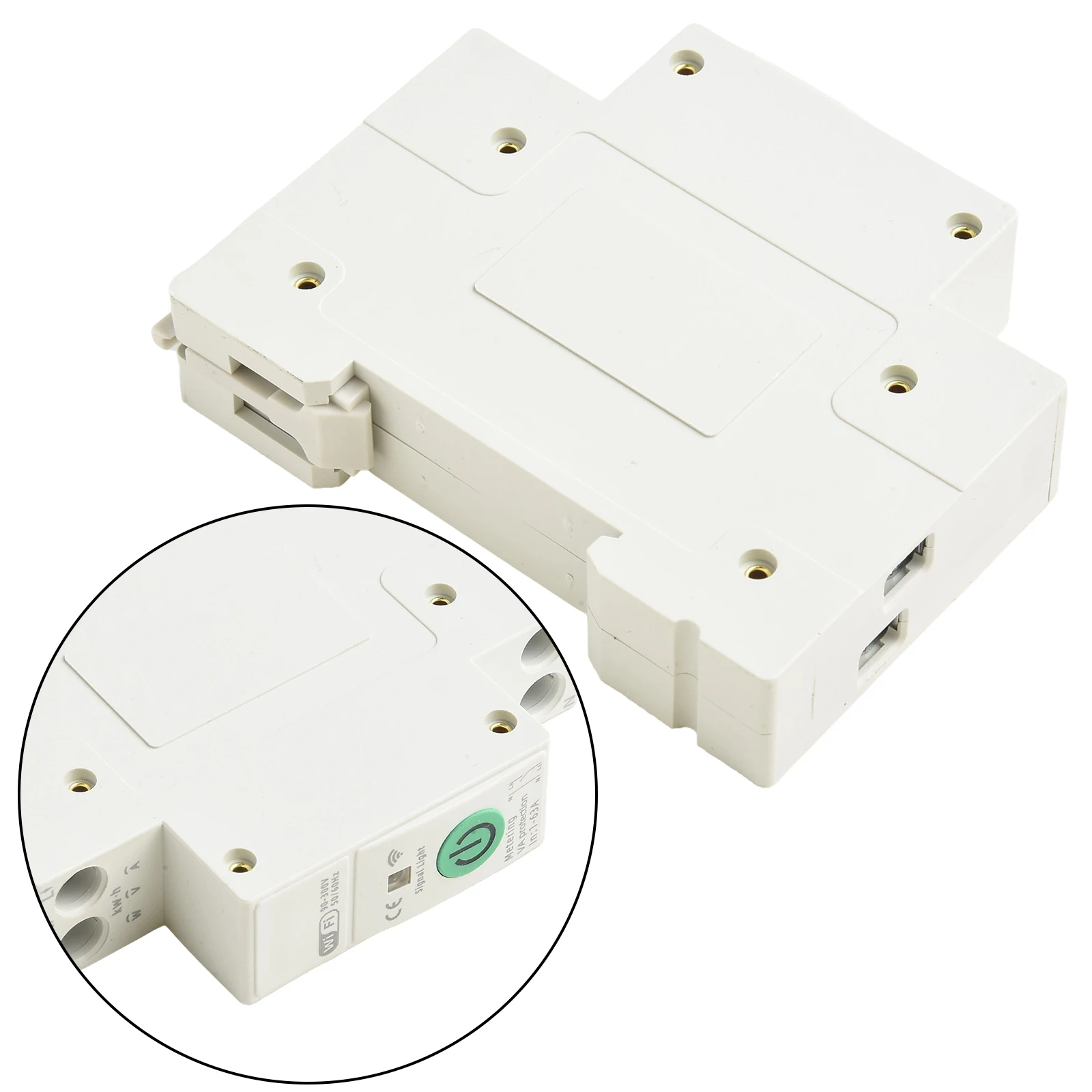 For Tuya Smart Rail Switch with Dual-Wire Input Output Configuration for 8800W Load and Comprehensive Electrical Protection