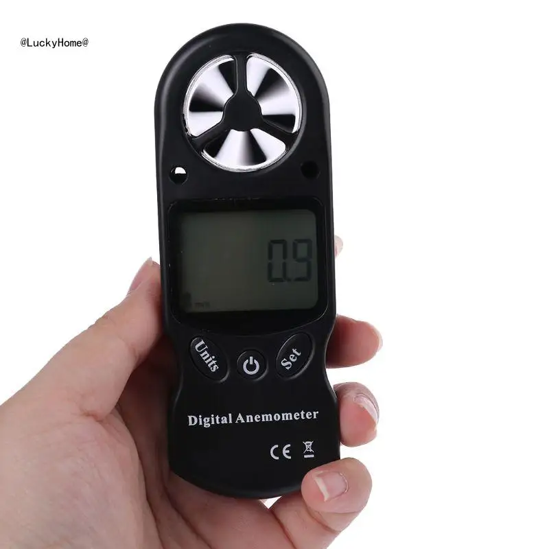 

Upgraded Wind Speed Meter Handheld Mini Digital Anemometer with Thermometer Humidity Measurement Wind Wind Gust 11UA