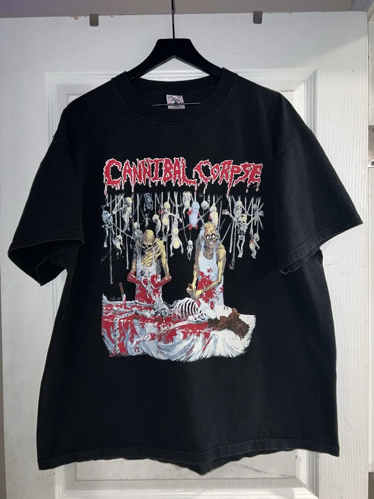 Vintage 90s Cannibal Corpse Butchered at Birth T-Shirt Men’s Size XL