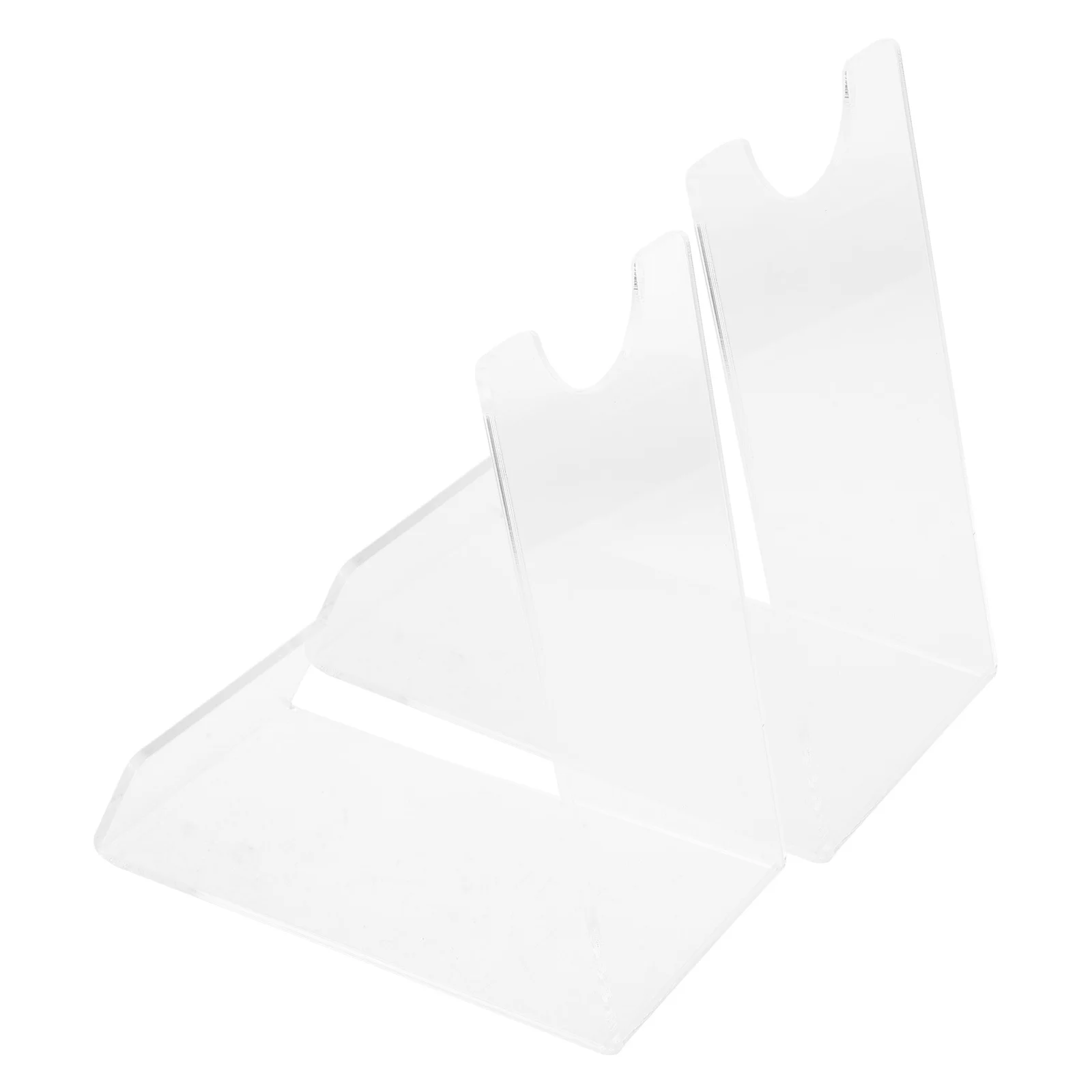 

2Pcs Light Weight Acrylic Sword Stand for Displaying Crafts Desktop Holder Stable Bottom Space Saving Organizer Rack