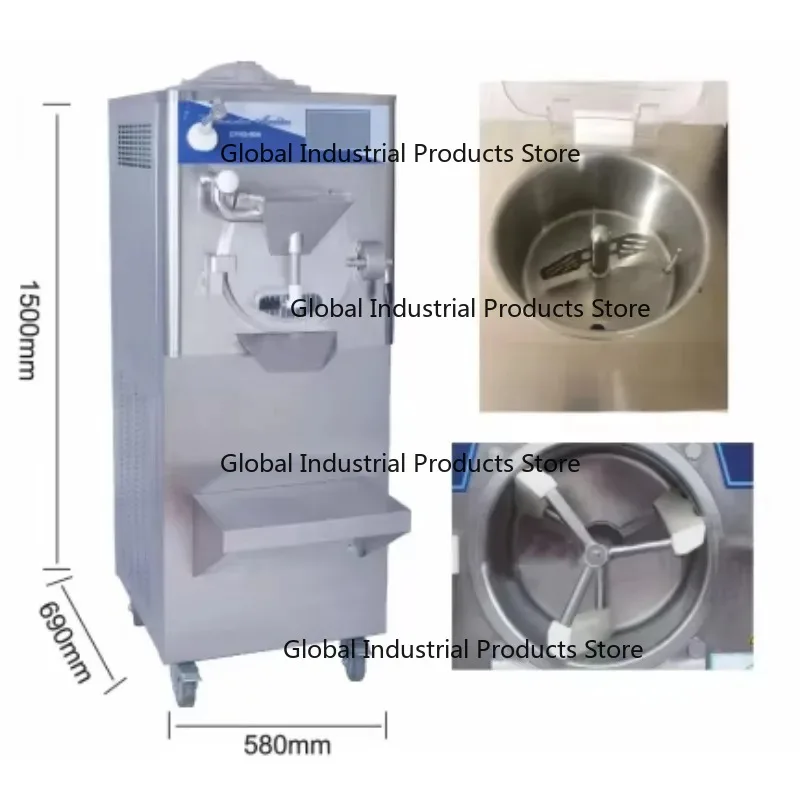 50L Output Capacity Commercial Ice Cream Maker 2025 New Design for Gelato and Milk Based Desserts Shop Ready Equipment