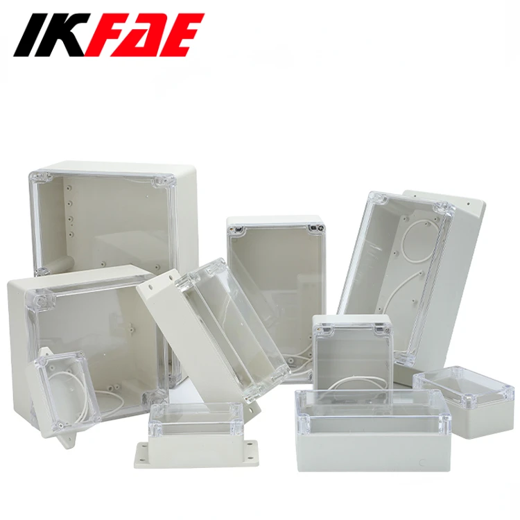 Transparent Waterproof Box IP65 Power DIY Wiring Boxs ABS Plastic Sealed Switch Box Rainproof Protective Case