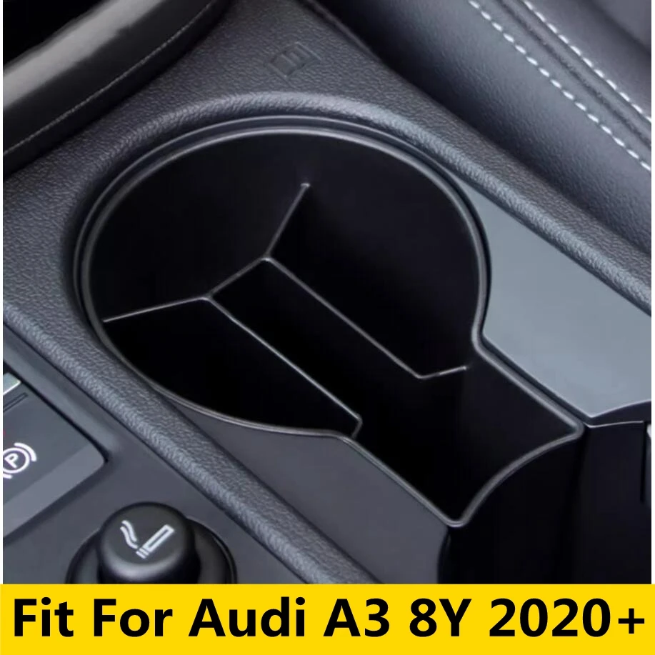 

Car Middle Console Automatic EPB Electric Handbrake Cup Holder Storage Box Tray Organizer Cover Fit For Audi A3 8Y 2020 - 2024